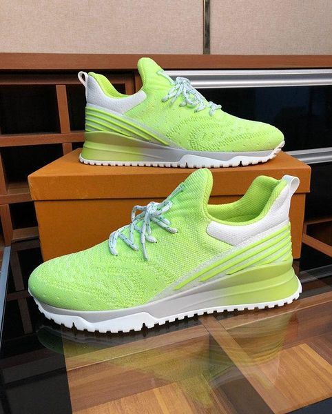 

q summer new flying woven mesh thick bottom increased comfort and breathable men's sports shoes wild tide shoes original box packaging1, Black