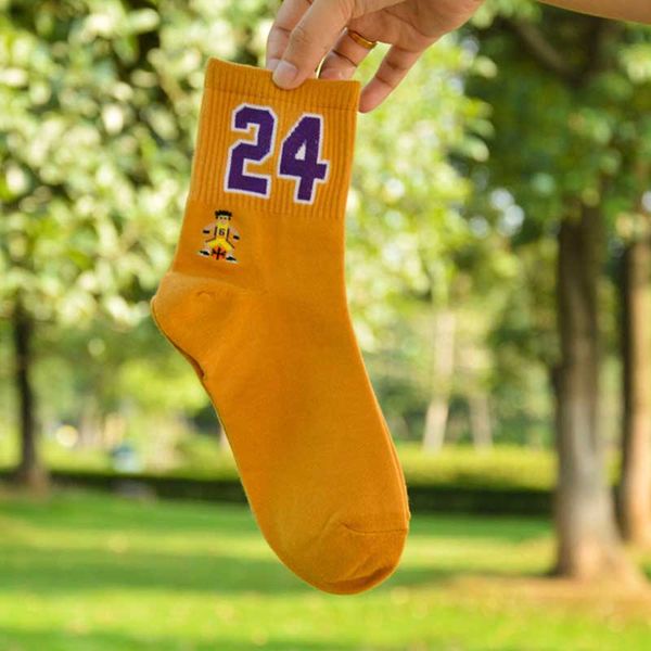 

fashion mens breathable basketball socks elite thick sports socks harajukumens happy funny embroider socks, Black