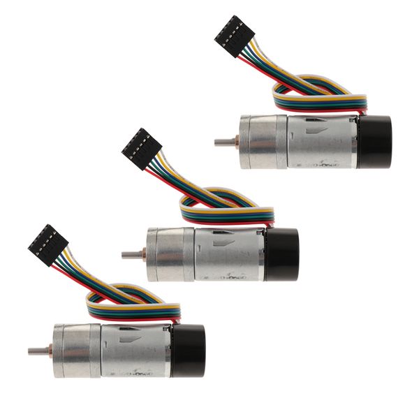 

3pc 3-24v turbine turbo worm geared reduction motor with encoder 6-2000 rpm