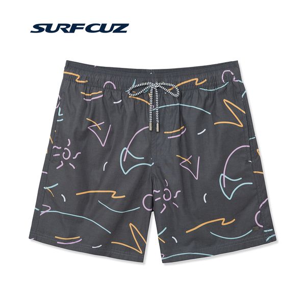 

surfcuz men's quick-dry waterproof beach pantsmen's beachside getaways swimming trunks.men's plus size shorts