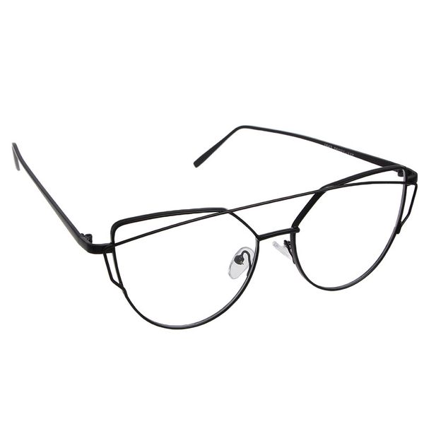 

1pc fashion spectacles glasses eyeglasses metal full frame rim eyewear, Black
