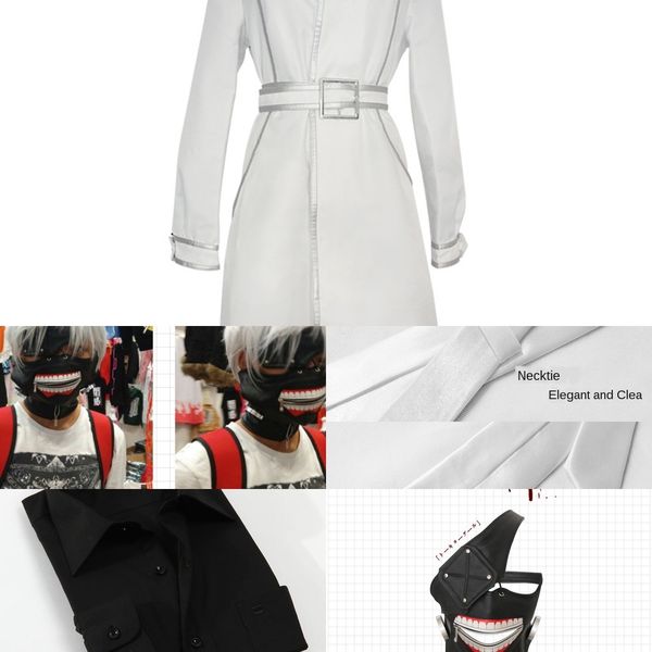 

qawyx tokyo ghoul ghoul war record windbreaker clothing coffee clothing re sasaki fei coffee world cosplay costume windbreaker kaneki ken li, Black;red