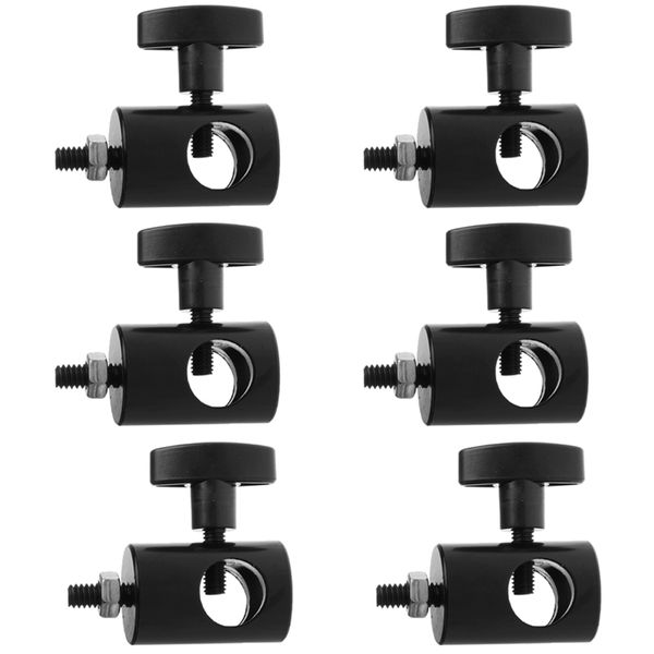 

6pcs 5/8 inches (16mm) receiver with 1/4 inches-20 thread rapid adapter light stand support bracket
