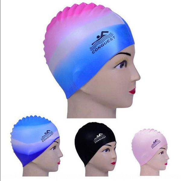 

nmgyt профессиональной силиконовые водонепроницаемых нескользящого mc multi-color дети и студенты для взрослого унисекса силиконовой шапочки