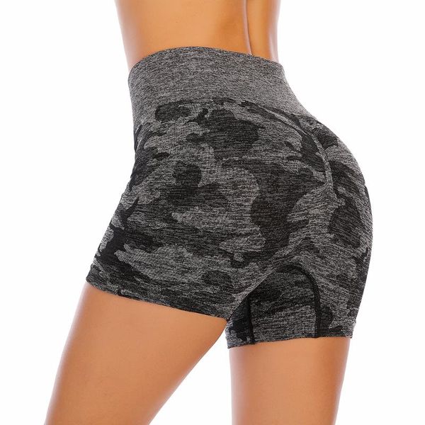 

yoga outfits camo seamless sports shorts women superelastic breathable high waist gym fitness wear for, White;red