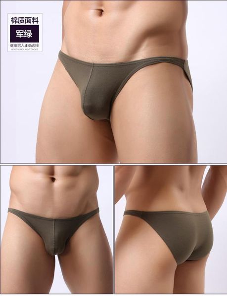 

fashion men head u cotton briefs male underwear cueca masculina, Black;white