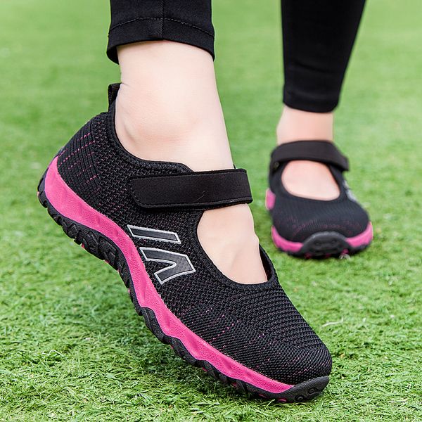 

summer fashion women flat platform ladies shoes woman breathable mesh casual sneakers women zapatos mujer boat shoes, Black