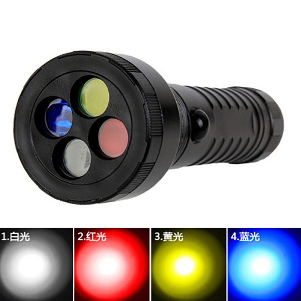 

88fkj новый алюминиевый сплав четыре цвета фильтр перезаряжаемые открытый новый алюминиевый сплав фонарик четыре цвета фильтра перезаряжаемы