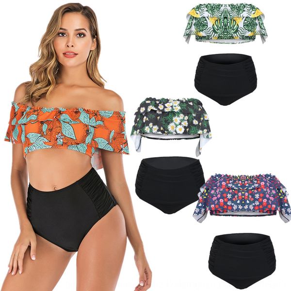 

2019 new ruffled 2019 new bikini ruffled bikini, Black;red