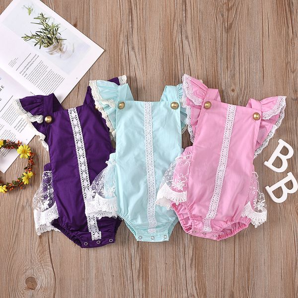 

младенческая комбинезон комбинезон 2020 весной и летом детская одежда мальчик ребенка с короткими рукавами полосатый жилет лук треугольник х, Blue