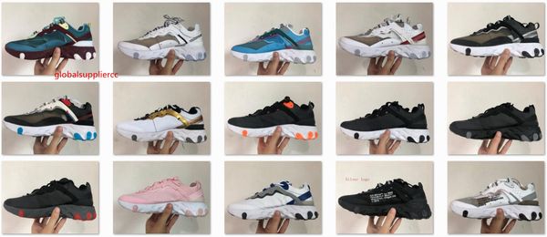 

2019 brand quality epic react element upcoming elemental reaction 87 undercover men women designer running sneakers 55 & 87f0a8#, Black;green