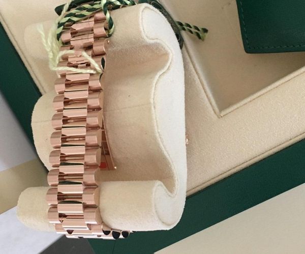 

luxury day-date president 41mm rose gold 228235 asia 2813 movement automatic mens watch black men's watches original box/papers, Slivery;brown