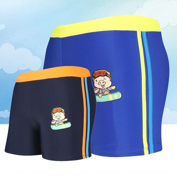 

qv7yq children's cartoon 2020 new cute comfortable quick-drying breathable shorts swimming trunks swimming trunks medium and large chil, Black