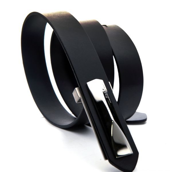 

fashion casual fashion leather leather goods gift set production high-grade belt layer cowhide stainless steel buckle belt, Black;brown