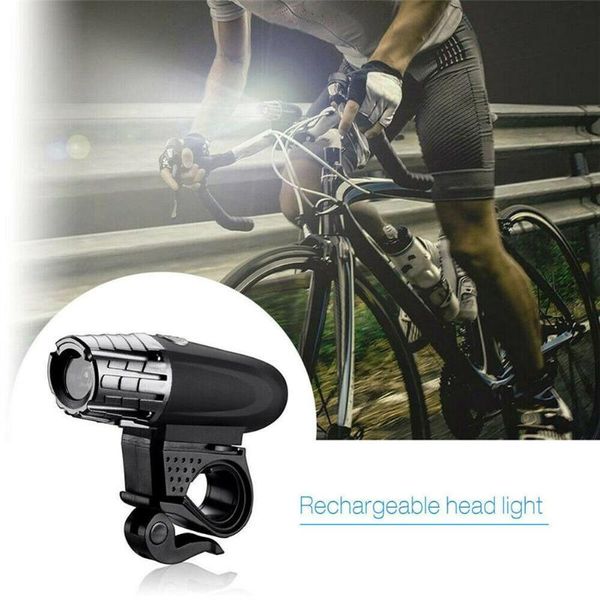 

usb rechargeable bright led outdoor bicycle bike front headlight tail light set
