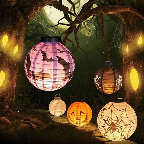 

halloween decoration paper led lantern hanging bat lamp party home props q0kf