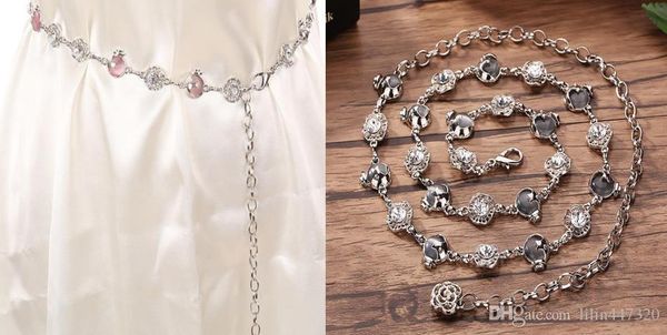 

новый пояс luxury desiger пояс женщин lady meatal алмазные ремни мода аксессуары талия ремни сеть ремни stretch waistband женщины платье поя, Black;brown