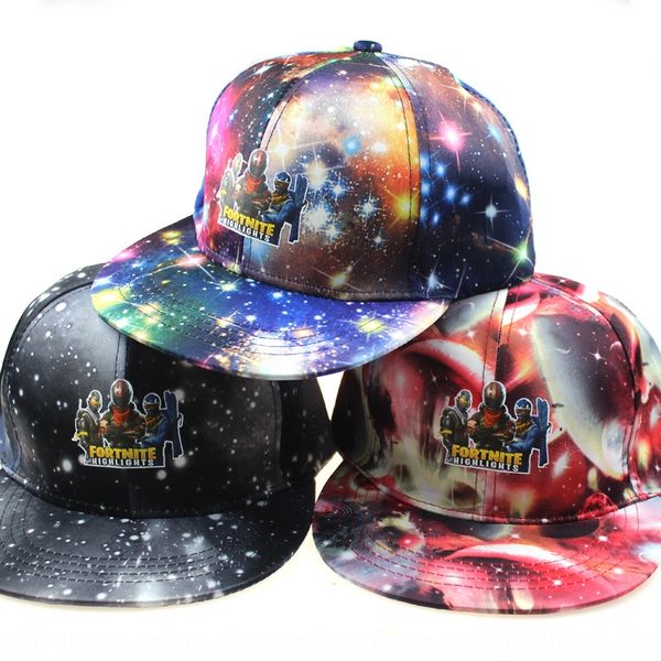 

fortnite night starry sky hat game men baseball cap and women hip-hop street dance flat edge baseball cap, Blue;gray