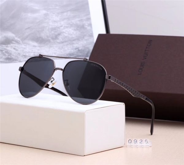 

with box luxurious sunglasses men women driving frog mirror l̴v beach lõuis vuittõn holiday sun glasses 21, Black