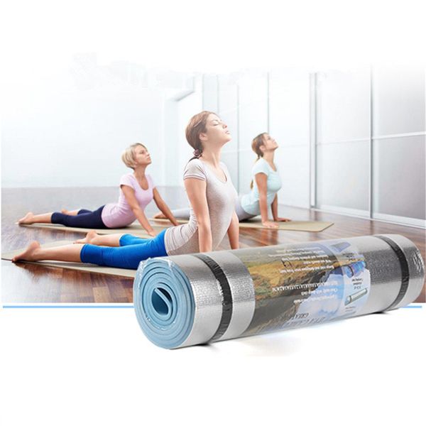 

2020 йога маты yoga mat workout упражнение алюминиевая пленка влагостойкий центр фитнес пилатес pad фитнес camping mats