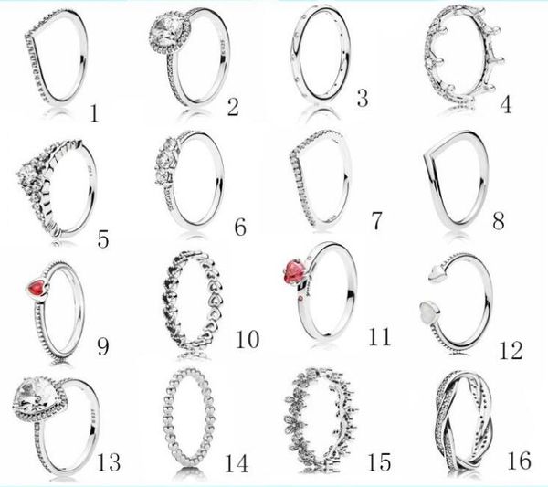 

2019 real s925 silver rings for woman love rings jewelry men jewelry couples cubic zirconia wedding rings bague femme, Slivery;golden