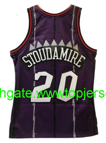 

men's damon stoudamire mitchell & ness purple 1995-96 jersey throwbacks vest stitched basketball jerseys, Gray