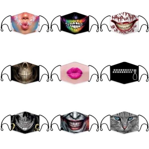 

2020 designer face masks camo print dust earband adjustable protection mask fast delivery#671