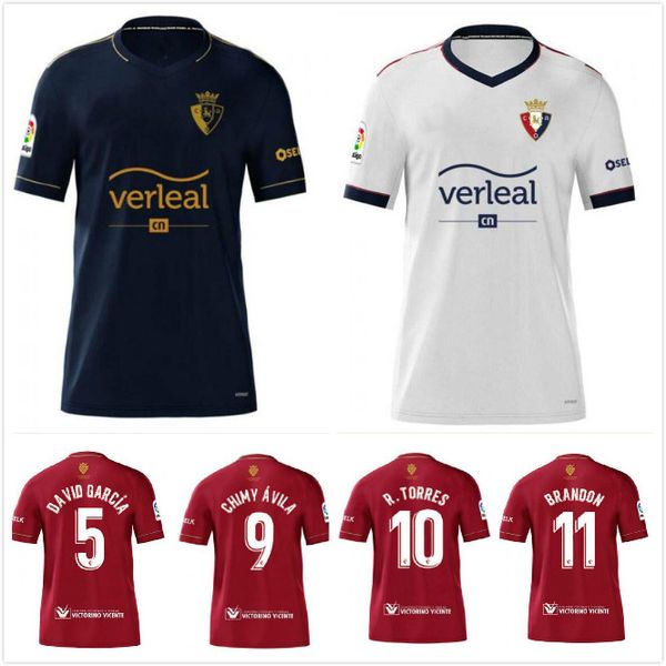 

2020 2021 ca osasuna soccer jersey 20 21 home away r.torres rubÃ©n garcÃ­a chimy avila brandon unai garcia football shirt, Black;yellow