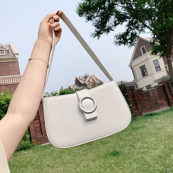 

fashion women handbag belt design small pu leather bags for women 2020 stone pattern solid color shoulder bags handbags
