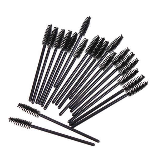 

eyelash curler 100 pcs x eye lash black disposable mascara wand brush spoolies makeup