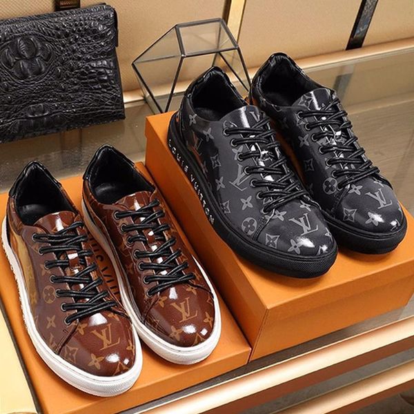 

2020 мужская обувь мода кроссовки удобные повседневная обувь кружева -до footwears chaussures pour hommes с коробкой тренера тапки мужская о