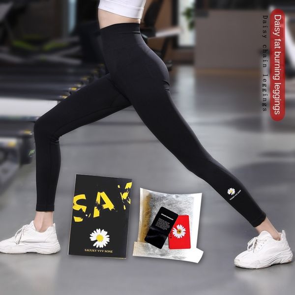 

97zci daisies fat-burning under internet popular season thin nine points sports leisure yoga outdoor daisies fat-burning pants leggings legg, Black;white