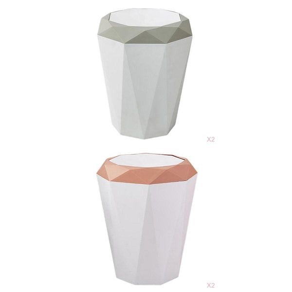 

simple plastic home rubbish bin trash can dustbin office indoor bedroom