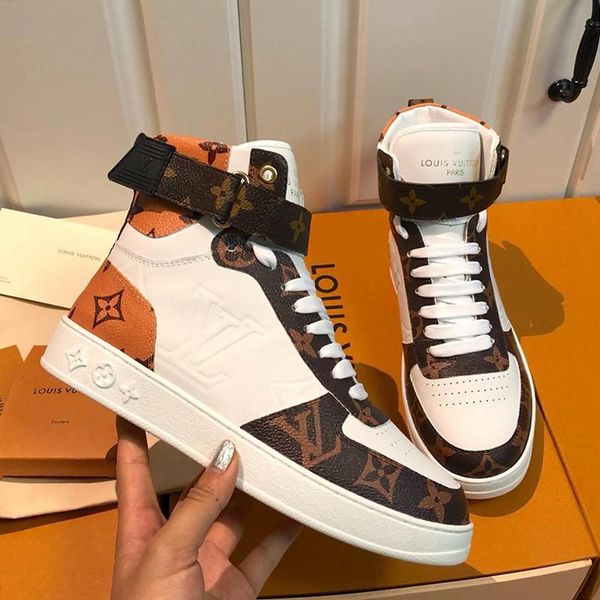 

luxury men shoes sports fashion boots with box sneakers boombox sneaker boot zapatos de hombre mens shoes fashion type ankl, Black