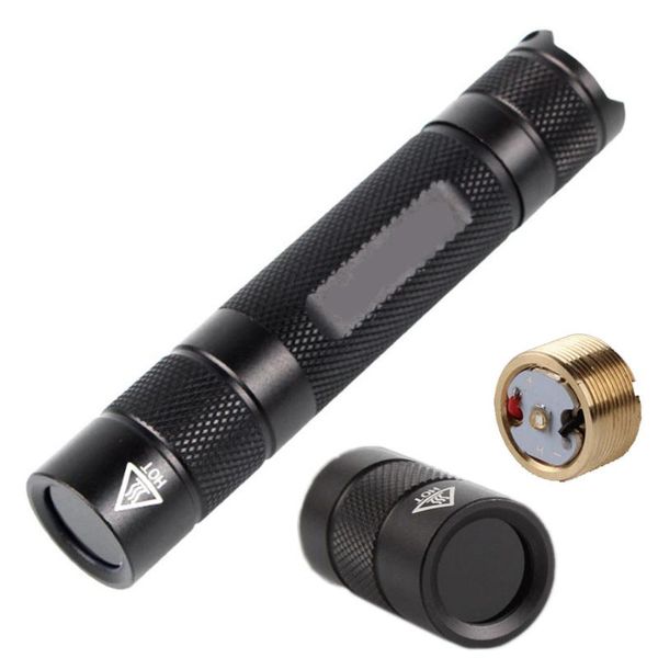 

black filter lens 365nm uv purple light 18650 led lamp base jade jewelry identification fluorescence detection