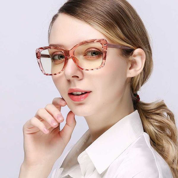 

2020 trends office women anti blue light oversized glasses retro lady eyeglasses computer anti reflective uv corrective lenses, White;black