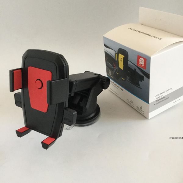 

qichen universal car phone mount windshiel dashboard phone mount holder one button design and anti-skid base for smart phone