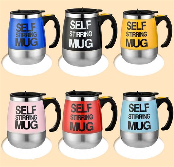 Kapak 8 Renkler ile 14 oz Paslanmaz Çelik Tumblers Bardaklar Öz karıştırma Vakum Yalıtımlı Seyahat Mug Metal Su Şişesi Bira Kahve Kupalar Drinkware