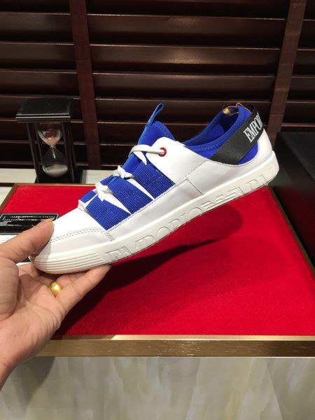 

2020-2019n custom tide brand leather men's casual sports shoes, fashion wild low-shoes, original packaging shoe box, size: 38-44