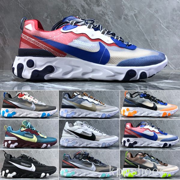 

2019 react element 87 55 running shoes for men women white black royal tint desert sand designers breathable sports sneaker size 36-45 kk-1r