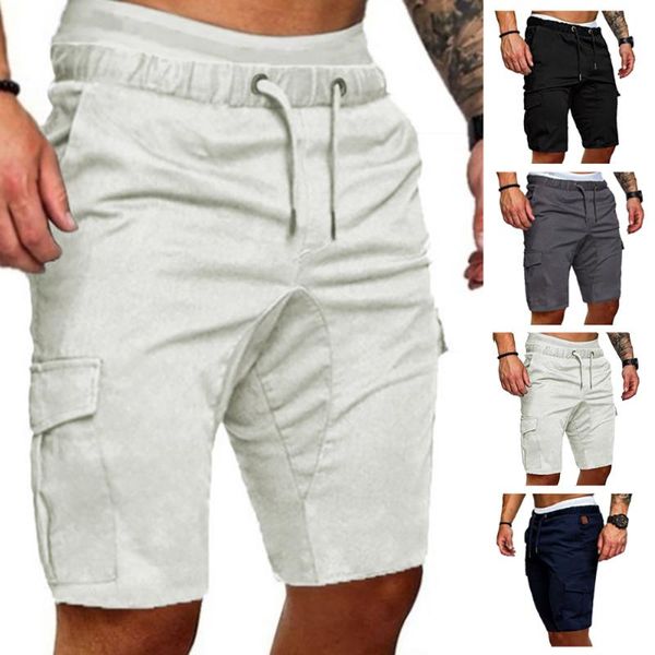 

мужчины шорты спорт summer casual shorts мода фитнес кулиской, White;black