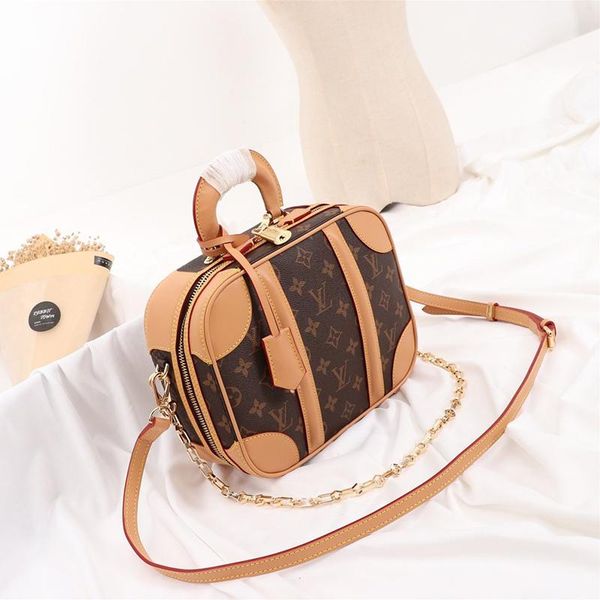 

корабль падения женская кожаная сумка crossbody сумки конструктора класса люкс zipper top handle тотализатор цепи trend леди плечо сумки sac