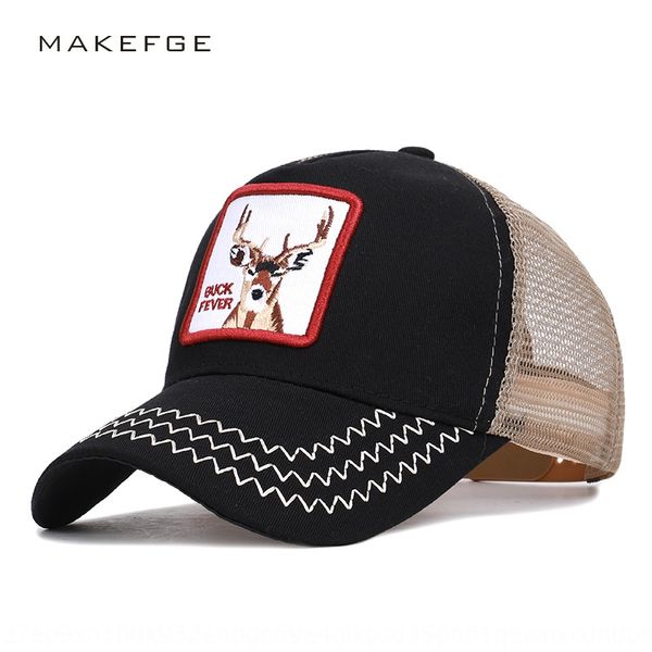 

1960 summer animal embroidered net hat sun cock baseball baseball cap cap, Blue;gray