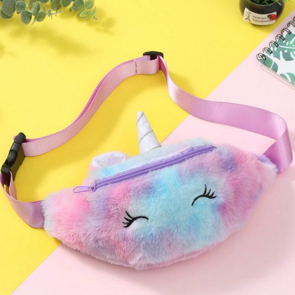 

2016 kpop fanny pack пояс сумка мягкие плюшевые симпатичные единорог талии сумка девушка crossbody сумка fanny pack для kid kpop fanny pack