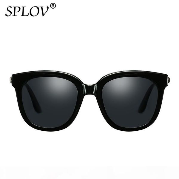 

splov 2020 new polarized cat eye sunglasses luxury women brand designer mirrored sun glasses vintage female eyewear oculos de so, White;black