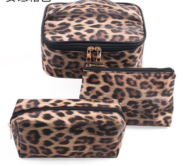 

designer bag 2020 fashion new three-piece makeup pu waterproof toilet bags large capacity portable travel storage bag