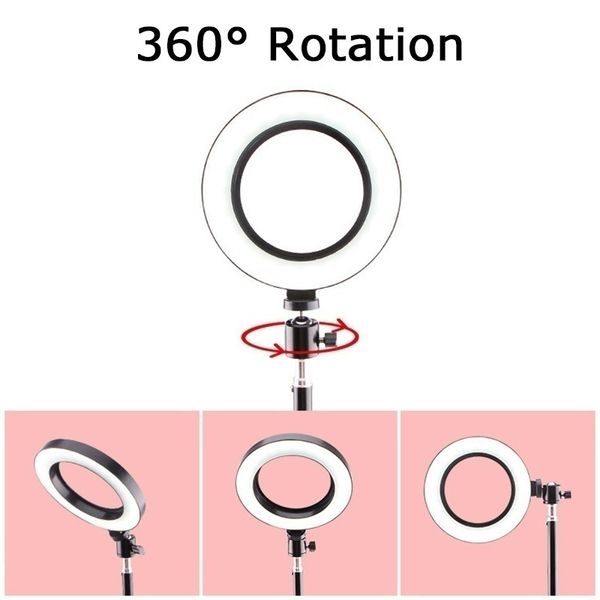 

factory pgraphy youtube led selfie cold warm lighting dimmable led ring light phone video light lamp with tripod ring fill