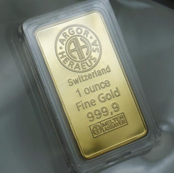 

promotion black blister argor-heraeus sa swizerland gold bar,999 fine gold plated bar souvenirs gift