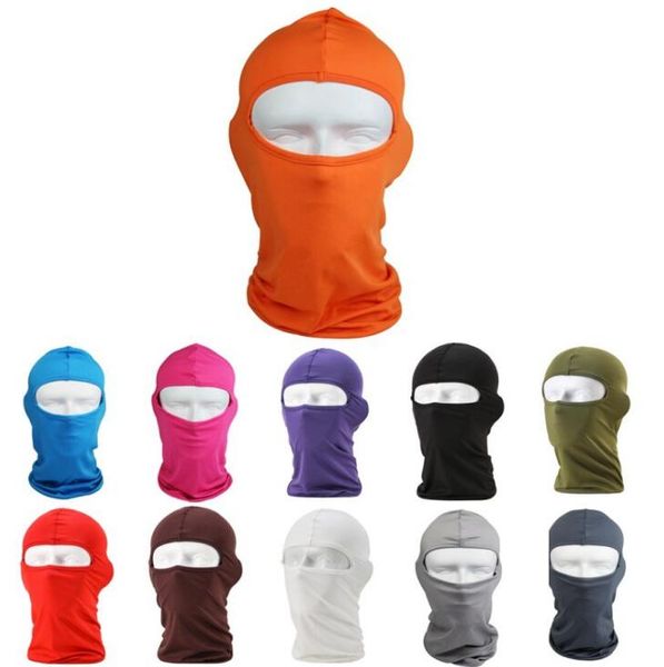 

selling outdoor protection full face lycra balaclava headwear ski neck cycling motorcycle mask 14 colors, Blue;gray