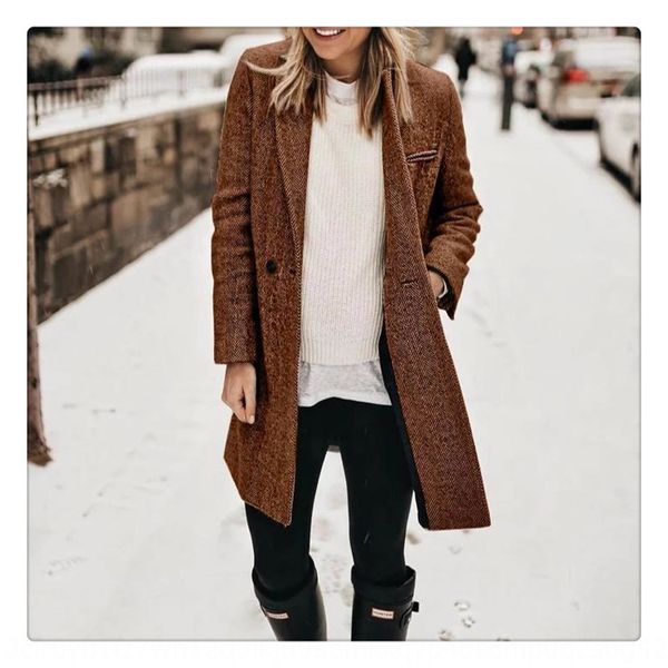 

women's 2020 winter new fashion lapel slimming suit women's jacket jacket2020 winter new fashion lapel slimming suit jacket, Black